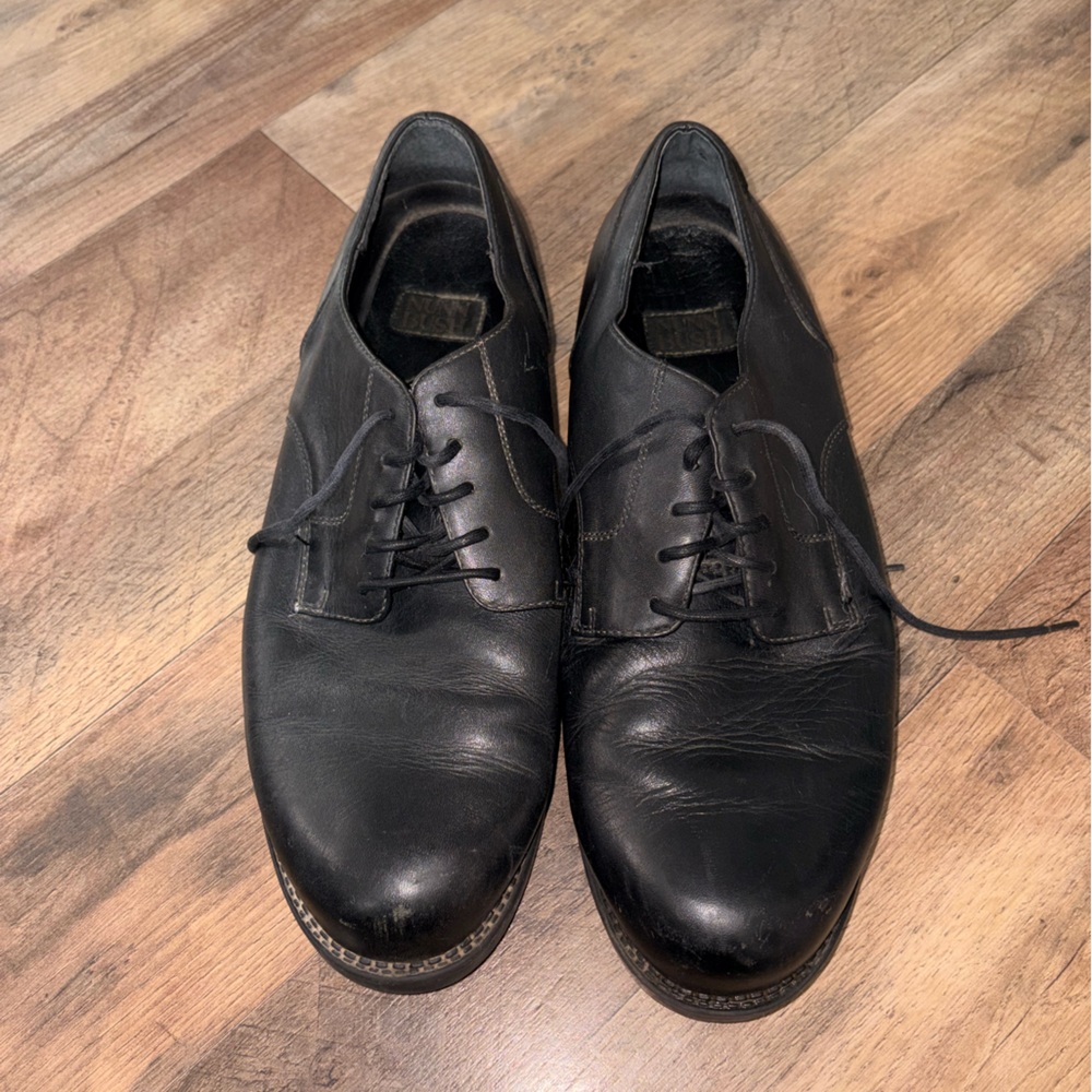 Nunn Bush Black Leather Men's Lace-Up Oxfords
